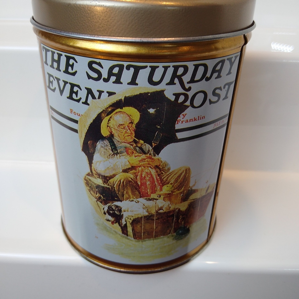 vintage Saturday Evening post Norman Rockwell Tin